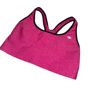 Hot Pink & Black Champion Athletic Sports Bra Women’s Size Small/ Medium Workout